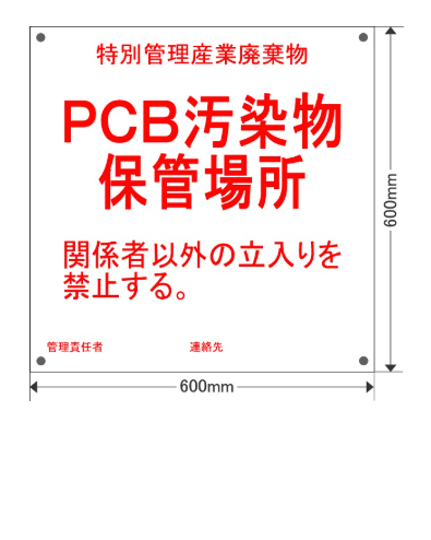 ＰＣＢ保管場所掲示板